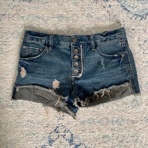 Free People Distressed Shorts